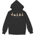 Cute Book Reading Geese Literary Animal Art Unisex Hoodie