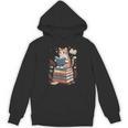 Cute Cat Reading Books With Tea Unisex Hoodie