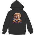 Cute Dog Golden Retriever Reading Book Unisex Hoodie Cute Dog Golden Retriever Reading Book Unisex Hoodie