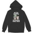Cute Fantasy Book Reader Apparel Cat Dragon Bookish Magic Unisex Hoodie Cute Fantasy Book Reader Apparel Cat Dragon Bookish Magic Unisex Hoodie