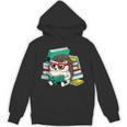 Cute Hedgehog Reading A Book Nerd Readers Unisex Hoodie