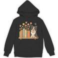 Cute Kawaii Border Collie Dog Books Flowers Unisex Hoodie