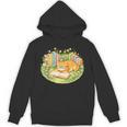 Cute Kawaii Cat Books Flowers Unisex Hoodie Cute Kawaii Cat Books Flowers Unisex Hoodie