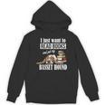 Cute Kids Read Books & Pet My Basset Hound Dog Lover Unisex Hoodie