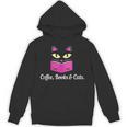 Cute Kitty Face Coffee Books & Cats Unisex Hoodie Cute Kitty Face Coffee Books & Cats Unisex Hoodie