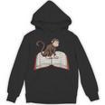 Cute Monkey Reading Books Literature Nature Unisex Hoodie Cute Monkey Reading Books Literature Nature Unisex Hoodie