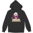 Cute Panda With Book And Hot Cocoa Reading Unisex Hoodie