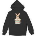 Cute Reading Bunny Easter Books Reader Teacher Girls Women Unisex Hoodie Cute Reading Bunny Easter Books Reader Teacher Girls Women Unisex Hoodie