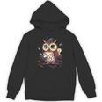 Cute Wizard Owl Reading Book Magic Candle Unisex Hoodie Cute Wizard Owl Reading Book Magic Candle Unisex Hoodie
