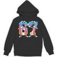 Dabbing Baseball Ice Cream Drip Number 67 Birthday Party Unisex Hoodie