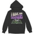Dark Romance Shirt Women Smutt Book Merch I Have No Triggers Unisex Hoodie