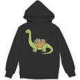 Dinosaur Librarian Book Lover Reading Brontosaurus Unisex Hoodie