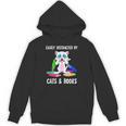 Distracted By Cats Coffee And Books Unisex Hoodie