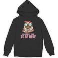 Dog Book Saying I Closed My Book To Be Here Librarian Men Women Kids Unisex Hoodie