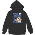 Dog Books Life Is Great Unisex Hoodie