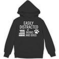 Dog Lovers Easily Distracted By Books And Dogs Bookworm Unisex Hoodie