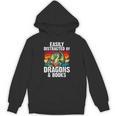 Dragon Reading Book Retro Vintage 80s Library Bookworm Unisex Hoodie