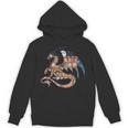 Dragon Silhouette Books Librarian Bookworm Women Men Kids Unisex Hoodie