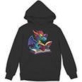 Dragon Wearing Glasses Reading A Book Unisex Hoodie