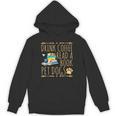 Drink Coffee Read A Book Pet Dogs Iced Coffee And Dogs Unisex Hoodie