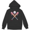 Dripping Pink Baseball Crossed Bats Summer Unisex Hoodie Dripping Pink Baseball Crossed Bats Summer Unisex Hoodie