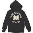 Easily Distracted By Books Reading Unisex Hoodie