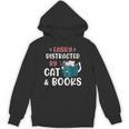 Easily Distracted By Cats And Books Cat & Book Lover For Men Women Kids Unisex Hoodie Easily Distracted By Cats And Books Cat & Book Lover For Men Women Kids Unisex Hoodie