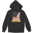 Easily Distracted Cats And Books Cat Lovers For Men Women Kids Unisex Hoodie Easily Distracted Cats And Books Cat Lovers For Men Women Kids Unisex Hoodie