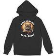 Easily Distracted By Cats And Books Librarians Bibliophiles Unisex Hoodie
