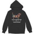 Easily Distracted By Dogs & Books Unisex Hoodie Easily Distracted By Dogs & Books Unisex Hoodie