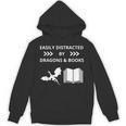 Easily Distracted By Dragon And Books Nerds Unisex Hoodie Easily Distracted By Dragon And Books Nerds Unisex Hoodie