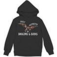 Easily Distracted By Dragons And Books Nerd Readers Unisex Hoodie