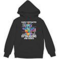 Easily Distracted By Dragons And Books Unisex Hoodie