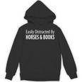 Easily Distracted By Horses & Books Unisex Hoodie