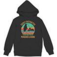 Easily Distracted By Penguins & Books Retro Unisex Hoodie Easily Distracted By Penguins & Books Retro Unisex Hoodie