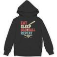 Eat Sleep Baseball Repeat Bat Ball Player Fan Unisex Hoodie Eat Sleep Baseball Repeat Bat Ball Player Fan Unisex Hoodie