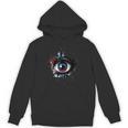 Evil Eye Comic Book Art Eyes Red Blue Grunge Aesthetic Unisex Hoodie