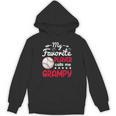 My Favorite Player Calls Me Grampy Baseball Grampy Unisex Hoodie