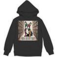 French Bulldog Dog Books Nerds Book Readers French Bulldog Unisex Hoodie