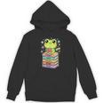 Frog Reading Books Bookworm Librarian Unisex Hoodie Frog Reading Books Bookworm Librarian Unisex Hoodie