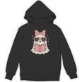 Ghost Reading Book Halloween Cat Lover Unisex Hoodie