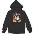 Ghost Reading Book On Swing Halloween Autumn Art Unisex Hoodie