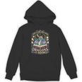 Girl Who Loves Dragons And Books Fantasy Book Reader Unisex Hoodie