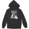 Golden Retriever Easily Distracted By Books And Dogs Premium Tri-Blend Unisex Hoodie