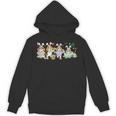 Group Bunny Beagles Easter Reading Book Hunting Eggs Owner Unisex Hoodie
