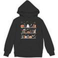 Halloween Library Ghost Books Teacher Spooky Trick Or Teach Unisex Hoodie