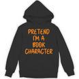 Halloween Pretend I'm Book Character Costume Lazy Adult Kids Unisex Hoodie