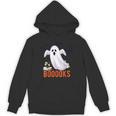 Halloween Teacher Librarian Books Reading Ghost Pun BOOOOKS Men Women Kids Unisex Hoodie