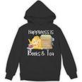 Happiness Is Books And Tea Unisex Hoodie Happiness Is Books And Tea Unisex Hoodie