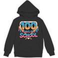 Happy 100 Days Of School Baseball Drip For Kids Teachers Unisex Hoodie